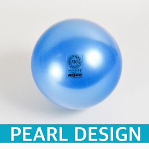 니스포 리듬체조 공 - FIG 7인치 펄디자인 펄 블루 (펄이 들어간 파란색/PEARL BLUE)