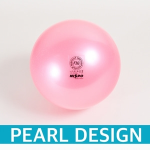 니스포 리듬체조 공 - FIG 7인치 펄디자인 펄 핑크 (펄이 들어간 핑크색/PEARL PINK)