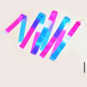 니스포 리듬체조 리본 멀티컬러 BPW (블루-핑크-화이트)