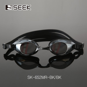 SEEK 고급형 성인용 미러코팅 물안경 SK652MR 블랙